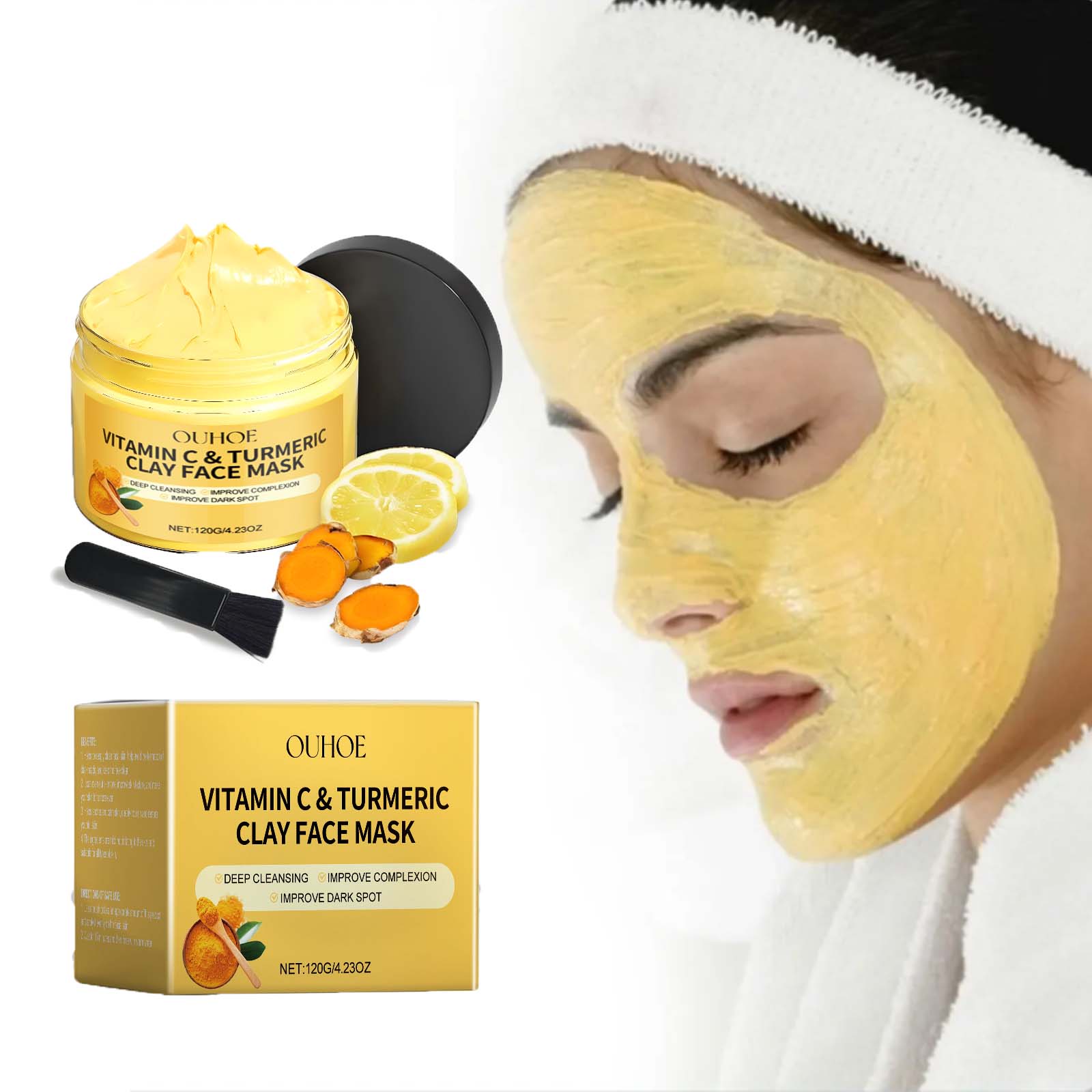 Dust Mask Construction - فيتامين C قناع طمي الكركم قناع