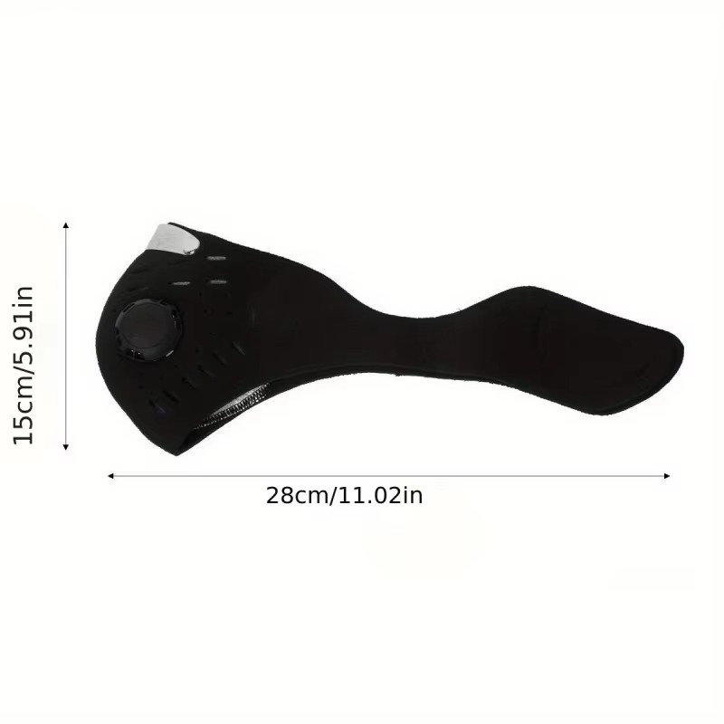 1 قطعة قناع وجه مع فلتر قابل ل - مراجعة Anti Pollution Mask وسعره