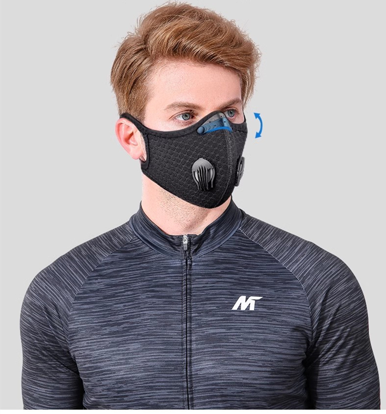 قناع ركوب الدراجات رياضي قابل  - مراجعة Dust Mask Construction وسعره