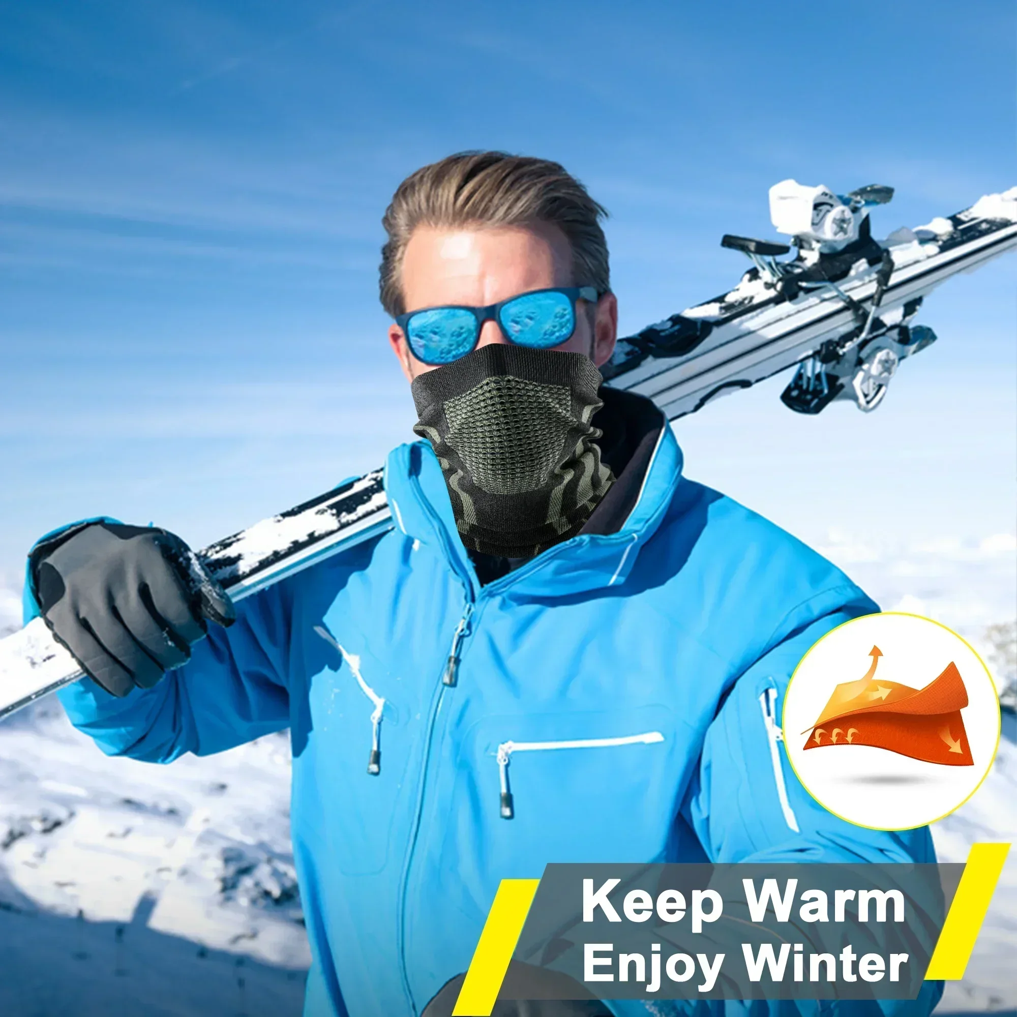 الشتاء حلقة أنبوب لينة باندانا - مراجعة Respirator Half Face وسعره